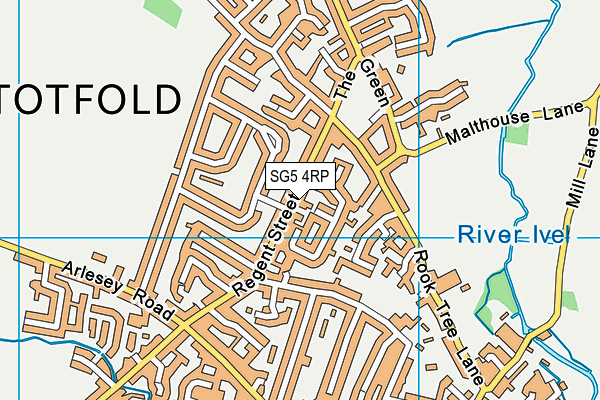 SG5 4RP map - OS VectorMap District (Ordnance Survey)