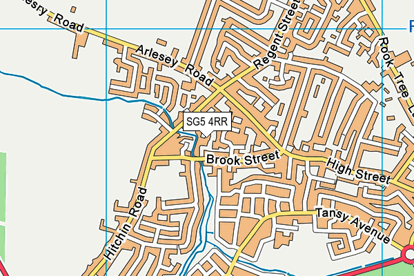 SG5 4RR map - OS VectorMap District (Ordnance Survey)