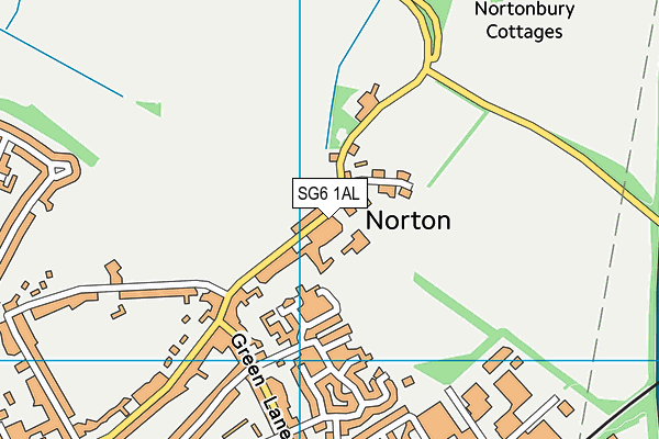 SG6 1AL map - OS VectorMap District (Ordnance Survey)