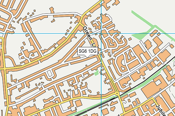 SG6 1DG map - OS VectorMap District (Ordnance Survey)