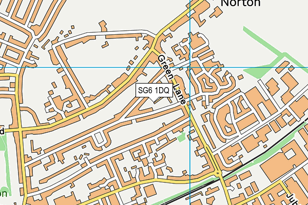 SG6 1DQ map - OS VectorMap District (Ordnance Survey)