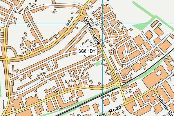 SG6 1DY map - OS VectorMap District (Ordnance Survey)