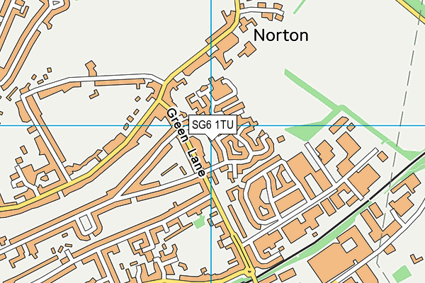 SG6 1TU map - OS VectorMap District (Ordnance Survey)
