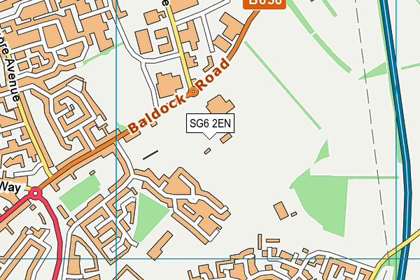 SG6 2EN map - OS VectorMap District (Ordnance Survey)
