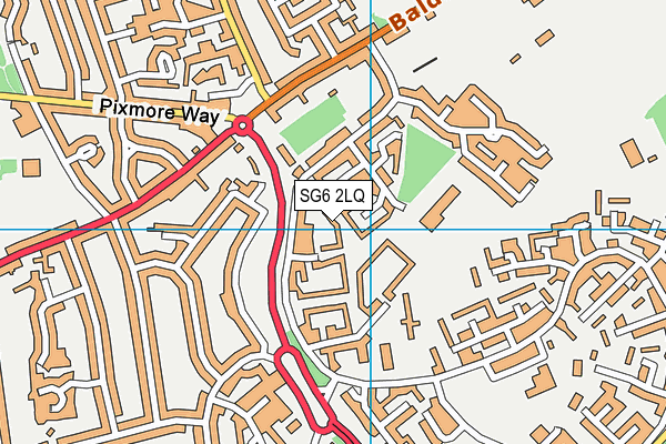 SG6 2LQ map - OS VectorMap District (Ordnance Survey)