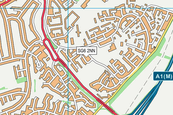 SG6 2NN map - OS VectorMap District (Ordnance Survey)