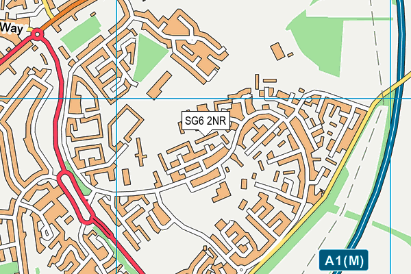 SG6 2NR map - OS VectorMap District (Ordnance Survey)