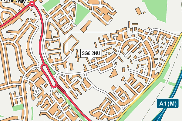 SG6 2NU map - OS VectorMap District (Ordnance Survey)