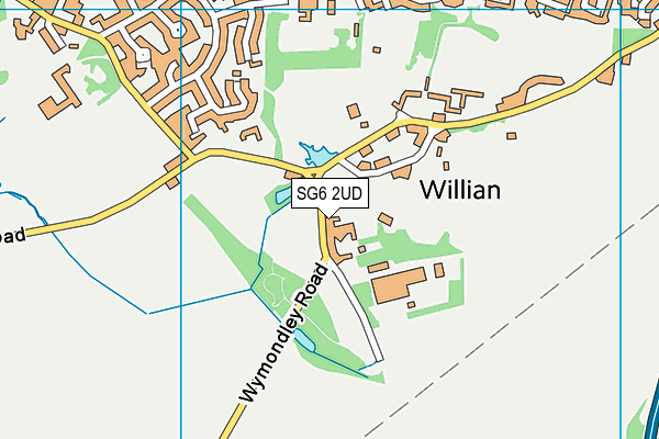 SG6 2UD map - OS VectorMap District (Ordnance Survey)