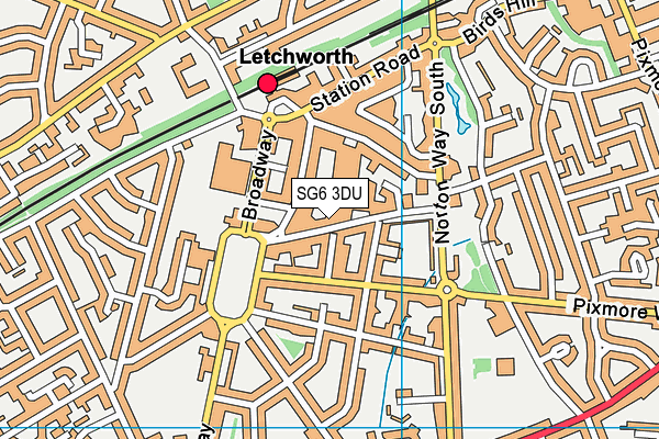 Anytime Fitness (Letchworth) map (SG6 3DU) - OS VectorMap District (Ordnance Survey)