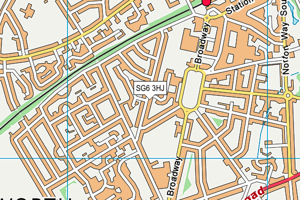 SG6 3HJ map - OS VectorMap District (Ordnance Survey)