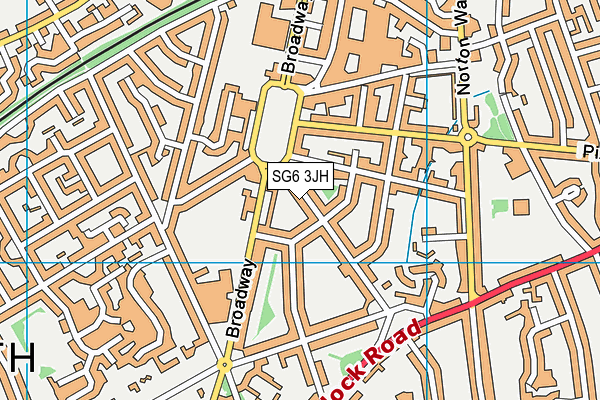 SG6 3JH map - OS VectorMap District (Ordnance Survey)