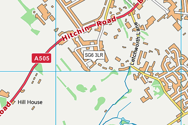 SG6 3LR map - OS VectorMap District (Ordnance Survey)