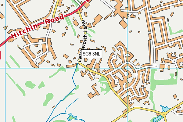 SG6 3NL map - OS VectorMap District (Ordnance Survey)