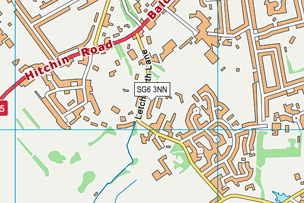 SG6 3NN map - OS VectorMap District (Ordnance Survey)