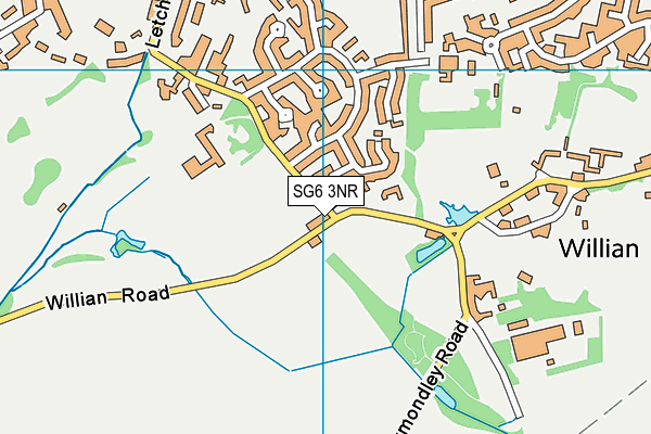 SG6 3NR map - OS VectorMap District (Ordnance Survey)