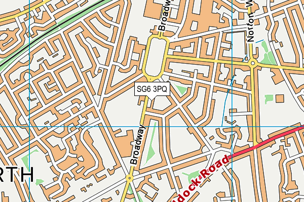 SG6 3PQ map - OS VectorMap District (Ordnance Survey)