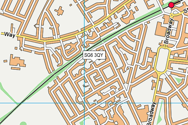 SG6 3QY map - OS VectorMap District (Ordnance Survey)