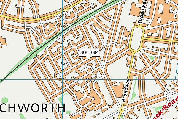 SG6 3SP map - OS VectorMap District (Ordnance Survey)