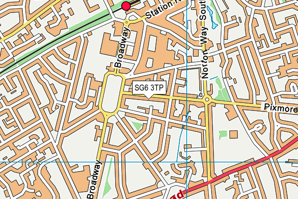 SG6 3TP map - OS VectorMap District (Ordnance Survey)