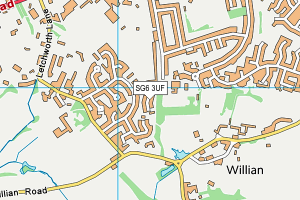 Lordship Farm School map (SG6 3UF) - OS VectorMap District (Ordnance Survey)