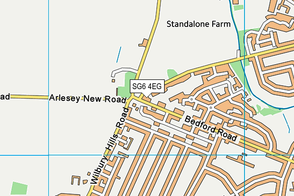 SG6 4EG map - OS VectorMap District (Ordnance Survey)
