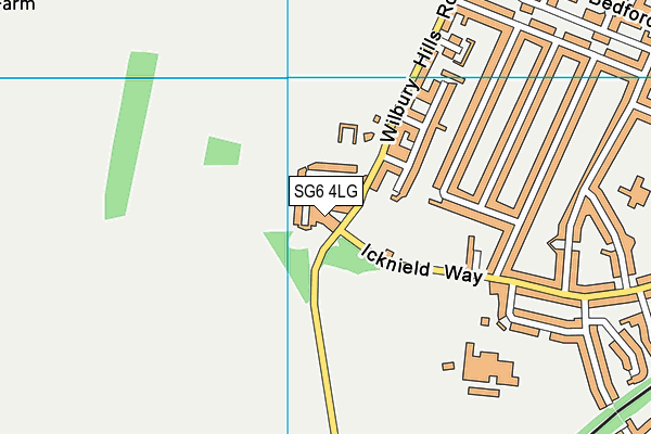 SG6 4LG map - OS VectorMap District (Ordnance Survey)