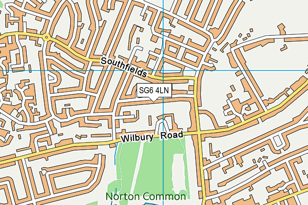 SG6 4LN map - OS VectorMap District (Ordnance Survey)