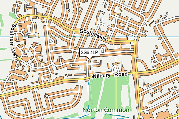 SG6 4LP map - OS VectorMap District (Ordnance Survey)