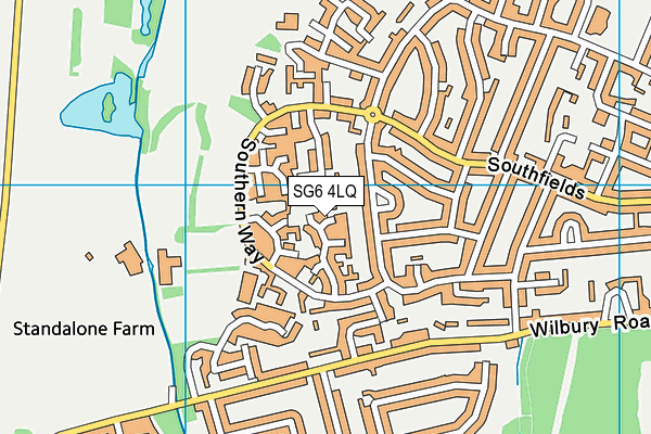SG6 4LQ map - OS VectorMap District (Ordnance Survey)
