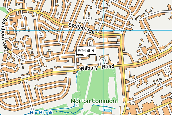 SG6 4LR map - OS VectorMap District (Ordnance Survey)