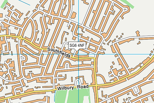 SG6 4NF map - OS VectorMap District (Ordnance Survey)