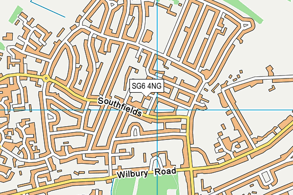 SG6 4NG map - OS VectorMap District (Ordnance Survey)