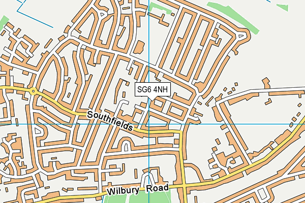 SG6 4NH map - OS VectorMap District (Ordnance Survey)