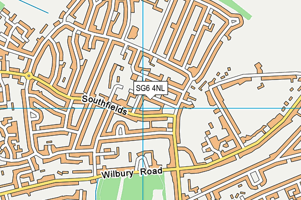 SG6 4NL map - OS VectorMap District (Ordnance Survey)