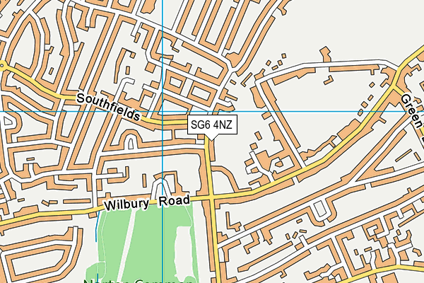 SG6 4NZ map - OS VectorMap District (Ordnance Survey)