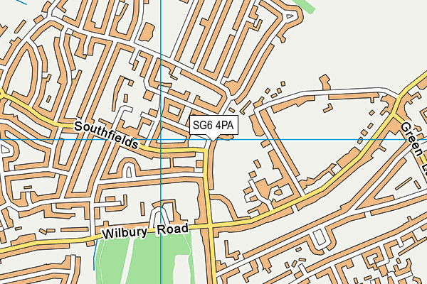 SG6 4PA map - OS VectorMap District (Ordnance Survey)