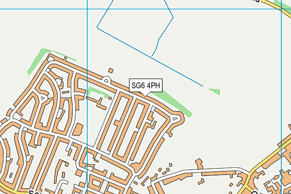 SG6 4PH map - OS VectorMap District (Ordnance Survey)