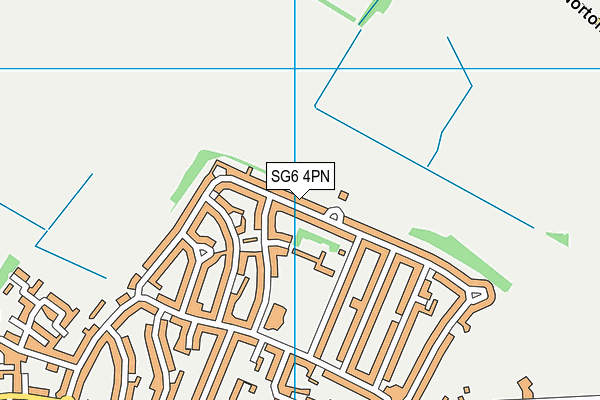 SG6 4PN map - OS VectorMap District (Ordnance Survey)