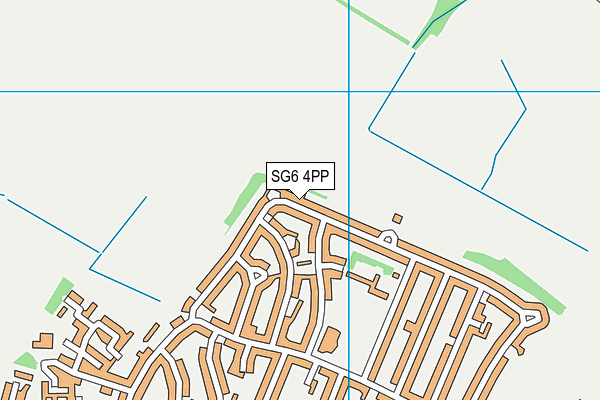 SG6 4PP map - OS VectorMap District (Ordnance Survey)