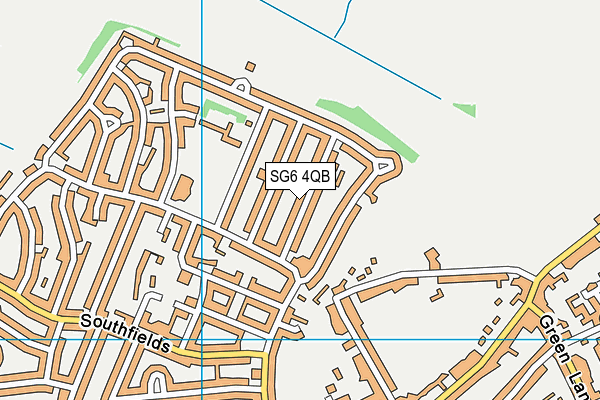 SG6 4QB map - OS VectorMap District (Ordnance Survey)