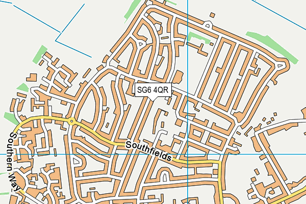 SG6 4QR map - OS VectorMap District (Ordnance Survey)