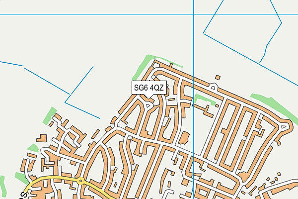 SG6 4QZ map - OS VectorMap District (Ordnance Survey)