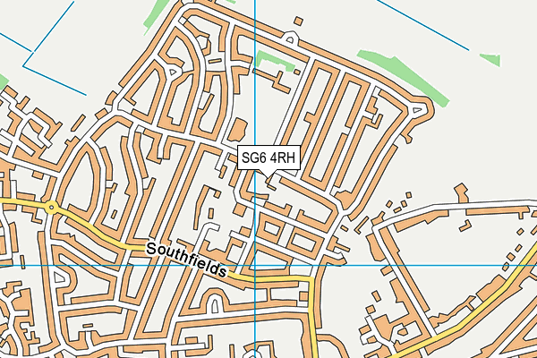 SG6 4RH map - OS VectorMap District (Ordnance Survey)