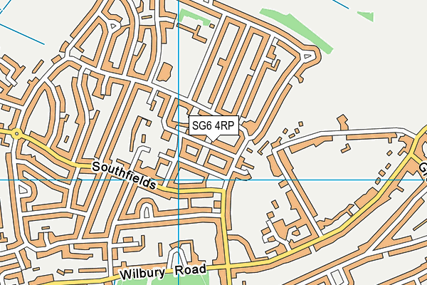 SG6 4RP map - OS VectorMap District (Ordnance Survey)