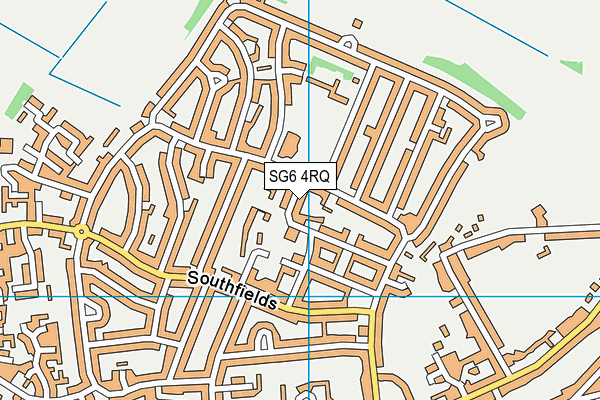 SG6 4RQ map - OS VectorMap District (Ordnance Survey)