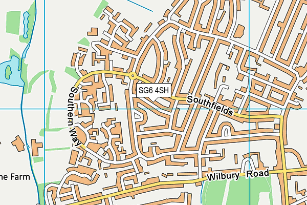 SG6 4SH map - OS VectorMap District (Ordnance Survey)