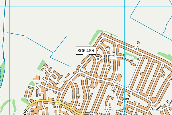 SG6 4SR map - OS VectorMap District (Ordnance Survey)