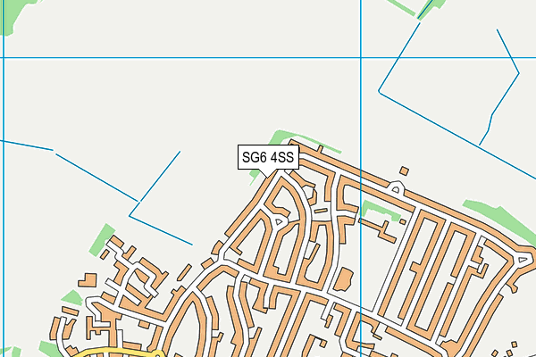 SG6 4SS map - OS VectorMap District (Ordnance Survey)