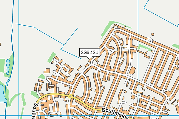 SG6 4SU map - OS VectorMap District (Ordnance Survey)